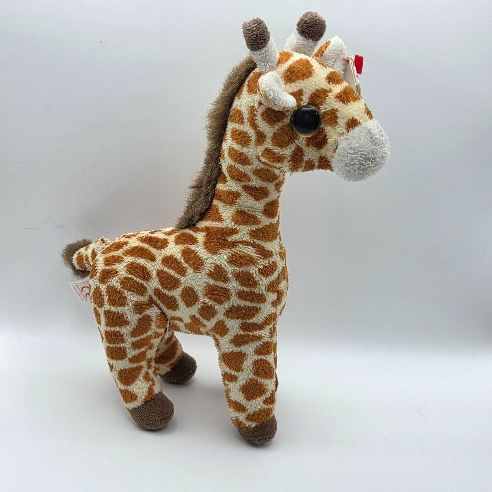 TY 2.0 Beanie Baby Topper the Giraffe 9 Inch Retired Plush Collectible 2007